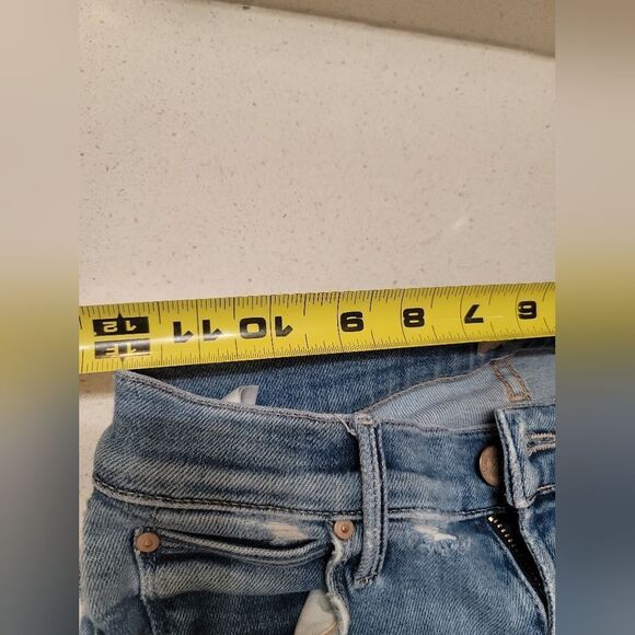 MOTHER The Mid Rise Dazzler Ankle Fray Riding The Cliffside size 25 - Picture 14 of 16